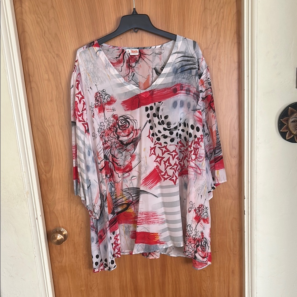 Colorful Abstract Women's Top